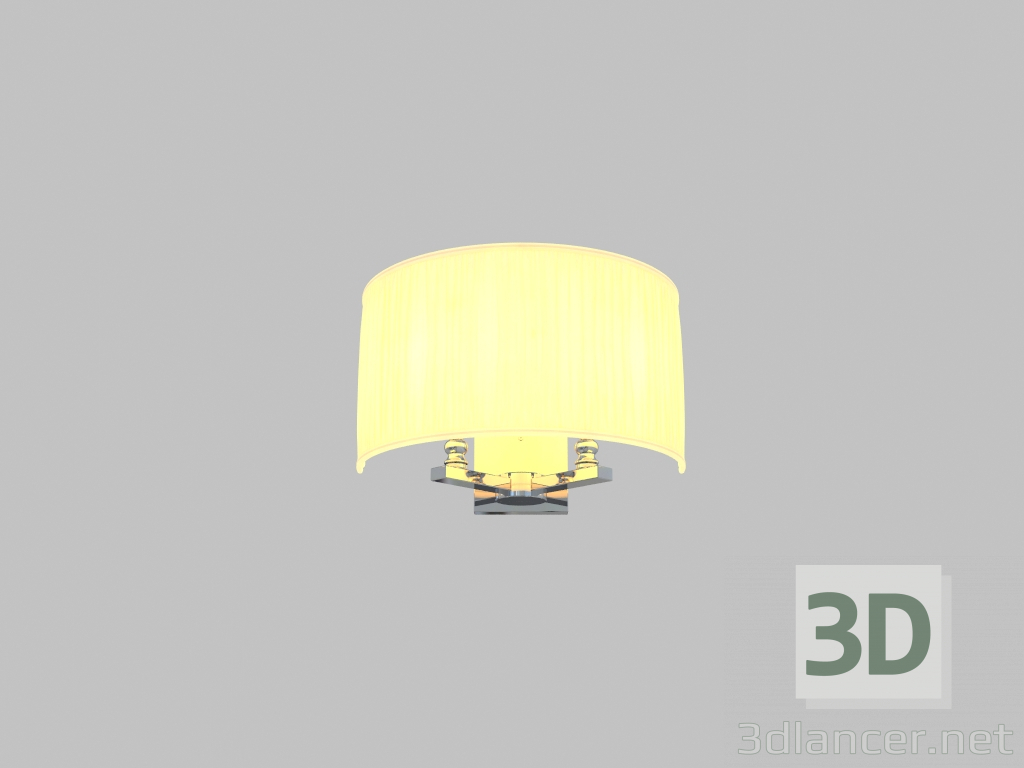 3D Modell Wandlampe (3122A Beige Nikel) - Vorschau