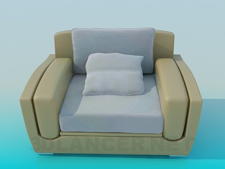 3D Modell Großer Stuhl - Vorschau