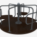 3d model Children's playground carousel (6506L) - preview