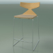 3d model Stackable Bar Stool 3712 (with cushion, Natural oak, CRO) - preview