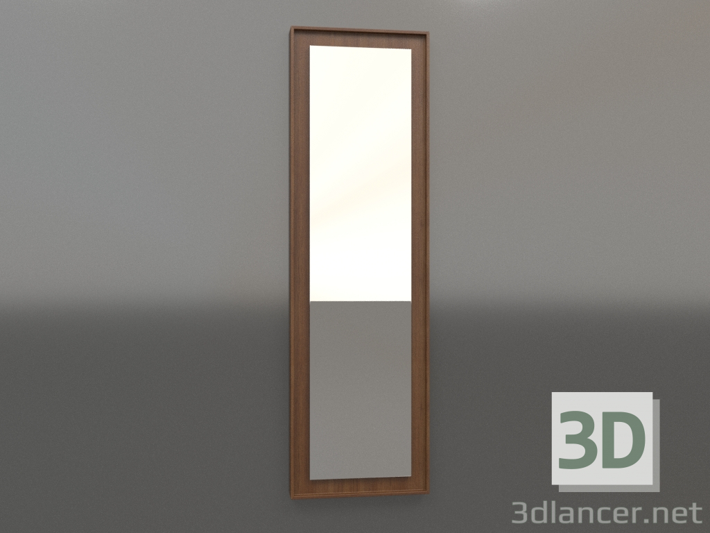 3d модель Зеркало ZL 18 (450x1500, wood brown light) – превью