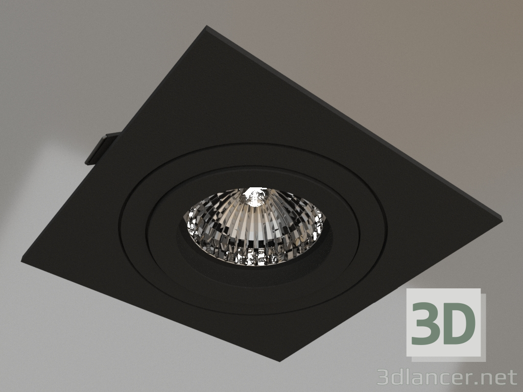 3d model Recessed luminaire (C0008) - preview
