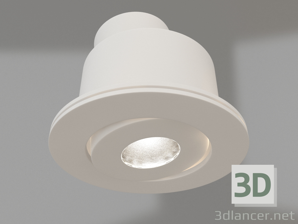 3d model Lámpara LED LTM-R52WH 3W Blanco 30grados - vista previa