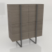 3d model Bookcase (dark) - preview
