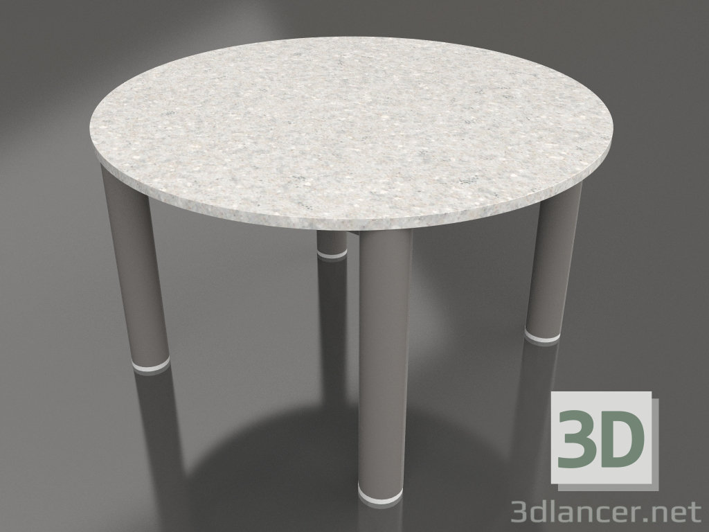 modello 3D Tavolino P 60 (grigio quarzo, DEKTON Sirocco) - anteprima