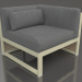 3D Modell Modulares Sofa, Abschnitt 6 rechts (Gold) - Vorschau