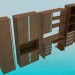 3D Modell Möbel-set für eine Studie - Vorschau