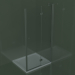 modello 3D Cabina doccia SN per piatti doccia incasso fino a 129 cm - anteprima