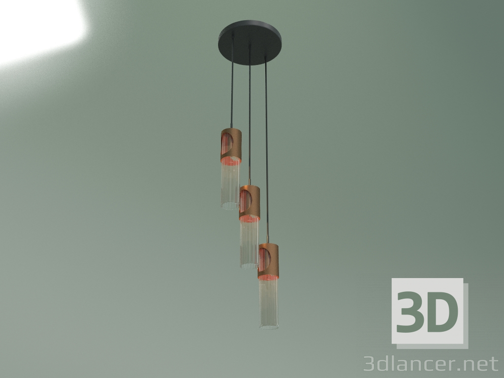 3d model Pendant lamp Clip 50087-3 (black-bronze) - preview