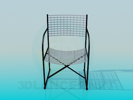 Modelo 3d Cadeira em grade - preview