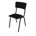 modèle 3D Chaise Rentrée Scolaire HPL (Noir) - preview