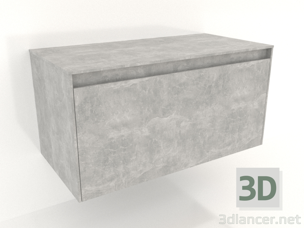 3d model Hanging cabinet 100 cm (MOB0110BS+MOB0710BS) - preview