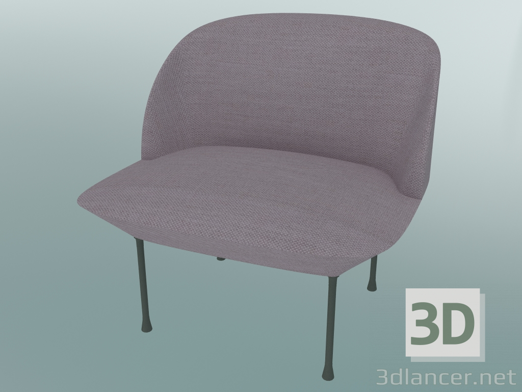 3d model Armchair Oslo (Fiord 551, Light Gray) - preview