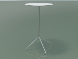 Стол круглый 5750 (H 103,5 - Ø59 cm, разложенный, White, LU1)