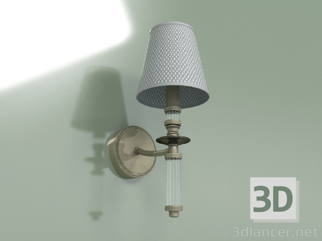 modello 3D Lampada da parete NAPOLI NAP-K-1 (PA) - anteprima