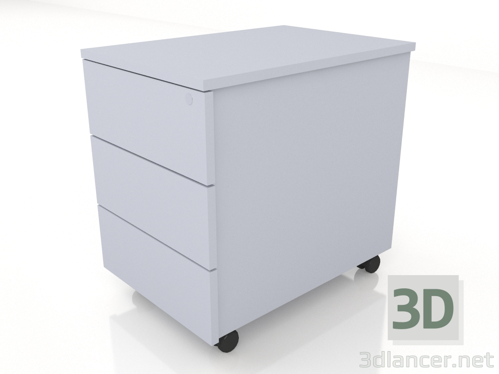 3D Modell Rollcontainer ohne Griff KKT11 (416x600x586) - Vorschau