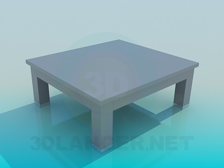 3d модель Деревянный журнальный столик – превью 3d модель Деревянный журнальный столик – превью