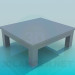 modello 3D Tavolino in legno - anteprima