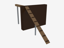 Obstacle course (fence with an inclined board) (7829)