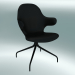 3D modeli Döner Sandalye Yakalama (JH2, 58x58 N 90cm, Siyah toz boyalı çelik, Deri - Siyah İpek) - önizleme