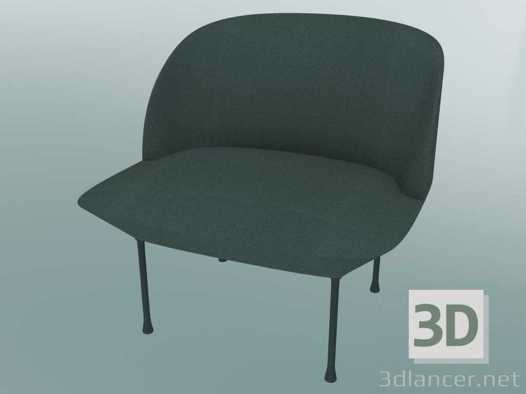 3D Modell Sessel Oslo (Steelcut 180, Dunkelgrau) - Vorschau