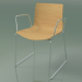 3d model Chair 0378 (on rails with armrests, without upholstery, natural oak) - preview