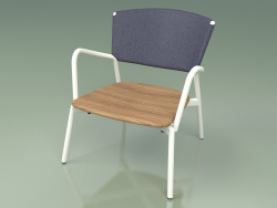 Cadeira 027 (Metal Milk, Batyline Blue)