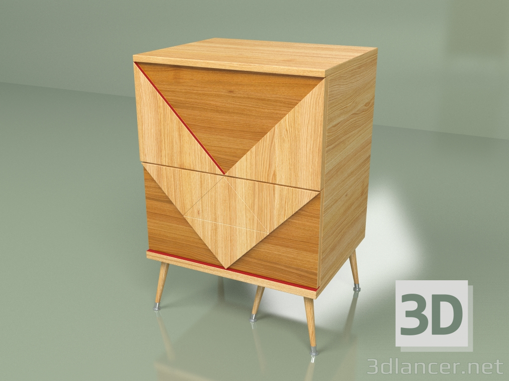 3d model Woo Twins bedside table - preview