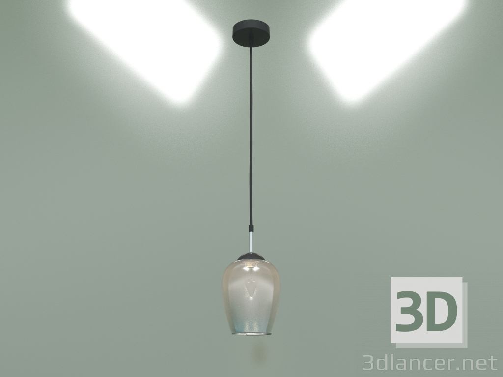 modello 3D Lampada a sospensione Record 50086-1 (cromo) - anteprima