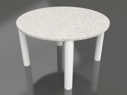 कॉफ़ी टेबल डी 60 (सफ़ेद, डेकटन सिरोको)