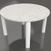 modèle 3D Table basse D 60 (Blanc, DEKTON Sirocco) - preview