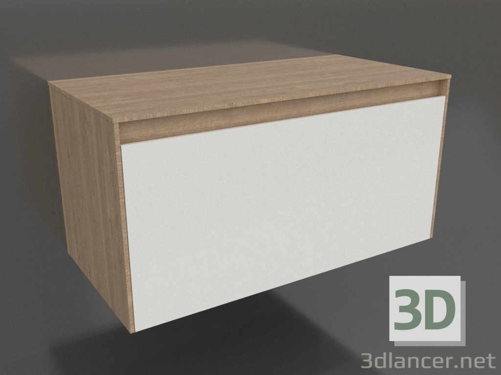 modèle 3D Armoire suspendue 100 cm (MOB0110DB+MOB0710W) - preview