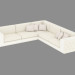 3d model Leather Sofa Corner Ashton - preview