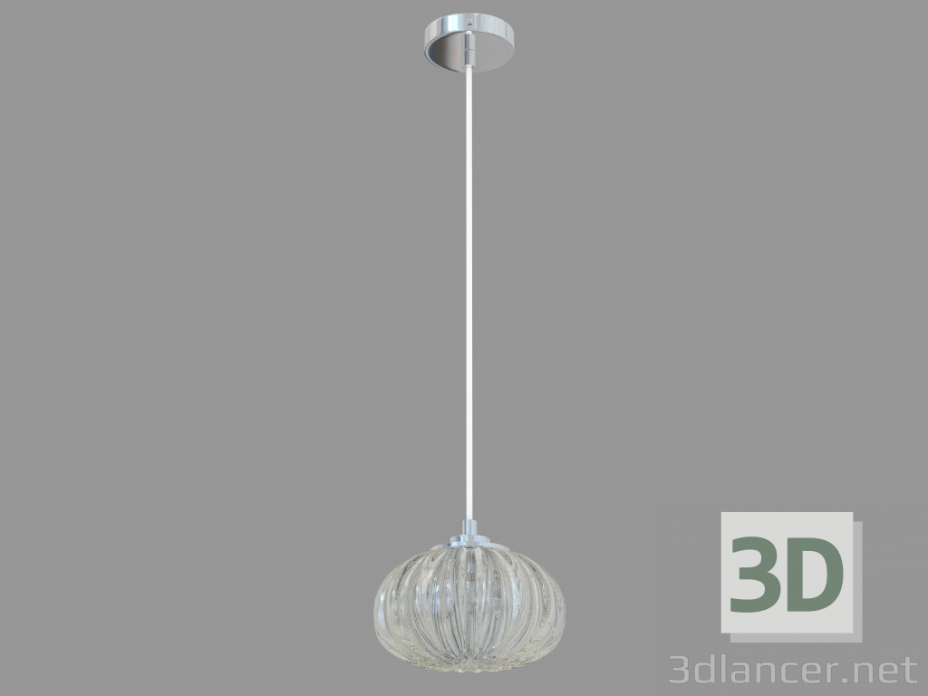 modello 3D vetro lampada a sospensione (S110243 1amber) - anteprima