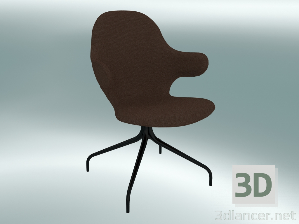 Modelo 3d Prendedor da cadeira giratória (JH2, 58x58 N 90cm, aço com revestimento em pó preto, Steelcut - 365) - preview