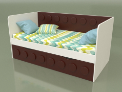 2 दराज वाले बच्चों के लिए सोफा बेड (अरबिका)