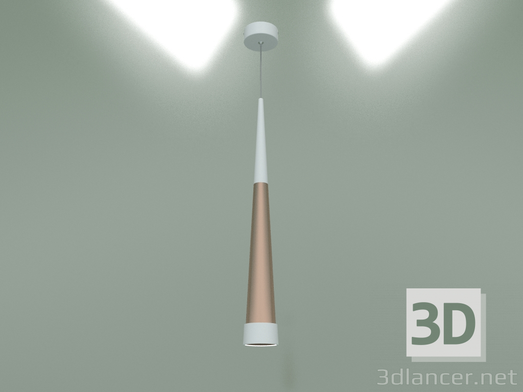 3d модель Підвісний світлодіодний світильник DLR038 (золото) – превью