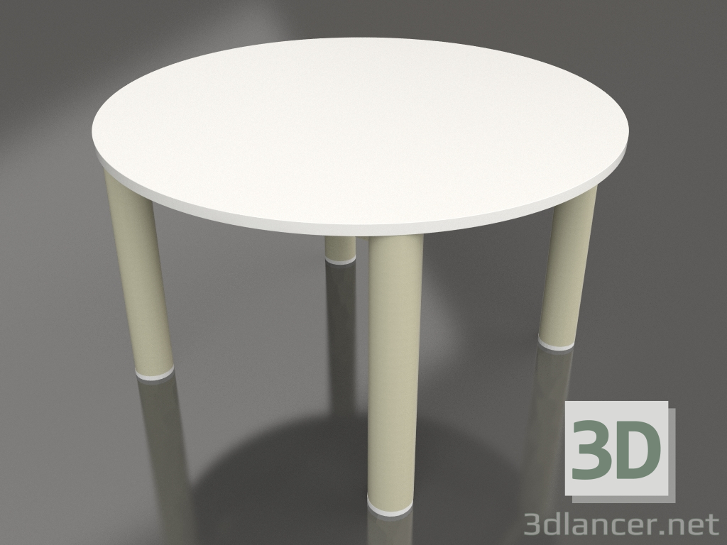 3d model Coffee table D 60 (Gold, DEKTON Zenith) - preview