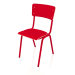 3D modeli Okula Dönüş Sandalyesi HPL (Kırmızı) - önizleme