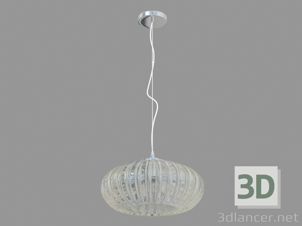 modello 3D vetro lampada a sospensione (S110244 1amber) - anteprima