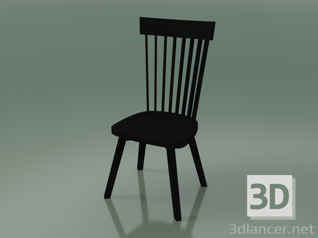 modèle 3D Chaise à dossier haut (21, noir) - preview