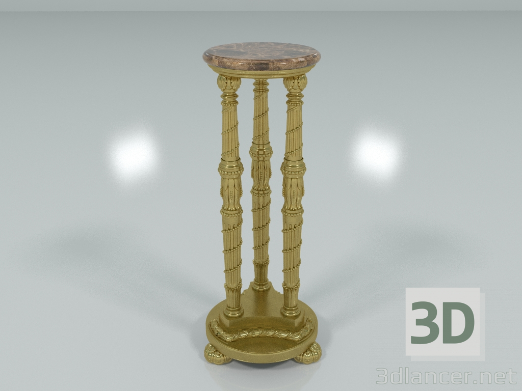 3d модель Подставка для вазы (арт. F19) – превью