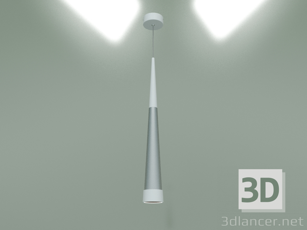 3d модель Подвесной светодиодный светильник DLR038 (хром) – превью