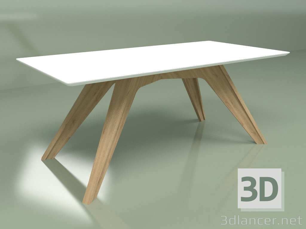 3d model Dining table TA04 (white) - preview