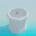3d model Urn with lid - preview