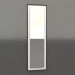 modello 3D Specchio ZL 18 (450x1500, bianco, legno marrone scuro) - anteprima