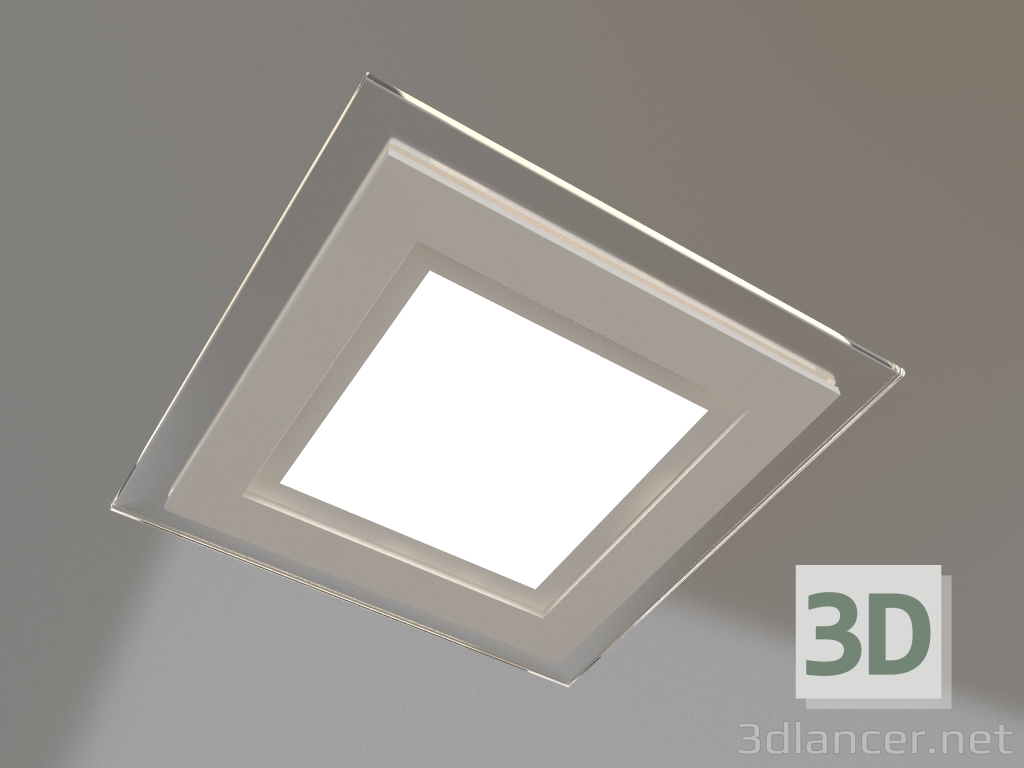 modèle 3D Panneau LED LT-S160x160WH 12W Blanc Jour 120deg - preview