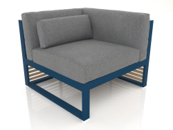 Modulares Sofa, Abschnitt 6 rechts (Graublau)