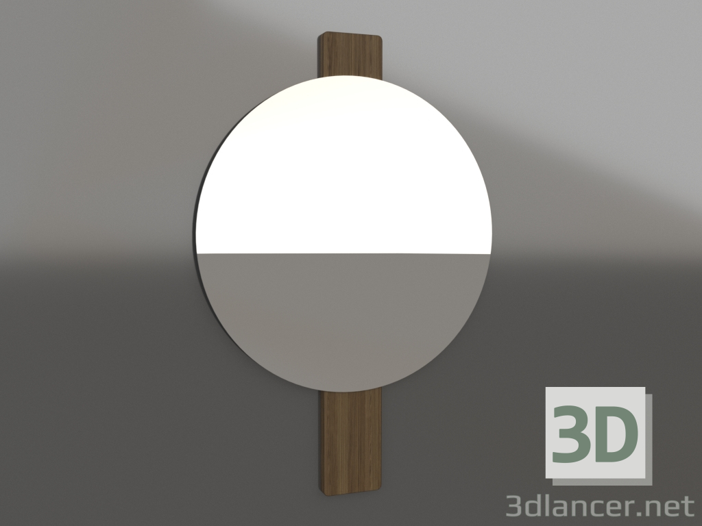 3d model Wall mirror D 600 mm (illuminated ash walnut) - preview