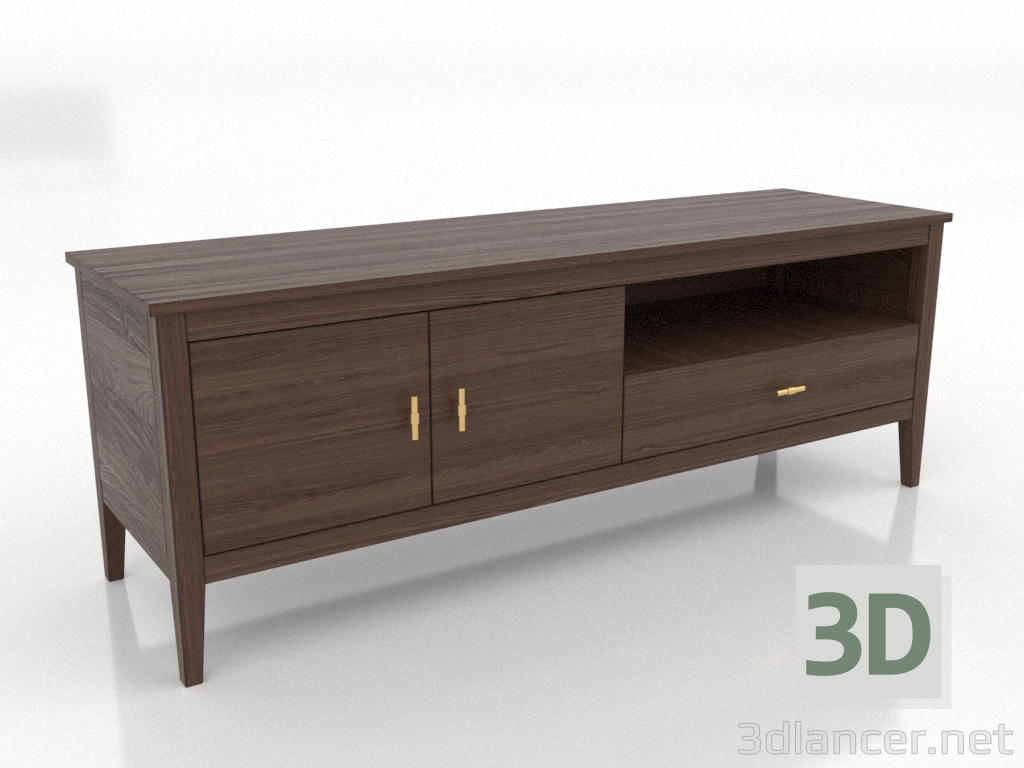 Modelo 3d Móvel de TV 2 1500 mm (nogueira escura) - preview Modelo 3d Móvel de TV 2 1500 mm (nogueira escura) - preview